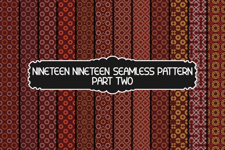 Nineteen Nineteen Seamless Pattern Part Two