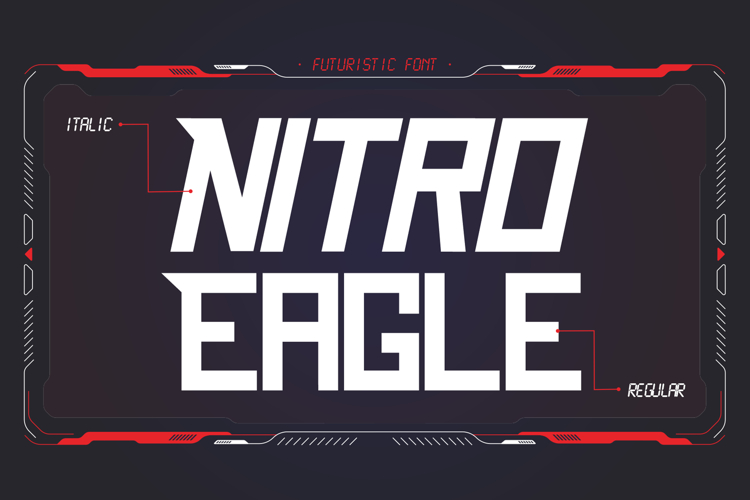 Nitro Eagle | Minimalist Futuristic Font
