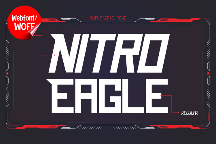 Nitro Eagle | Italic Futuristic Webfont for High-Speed idea