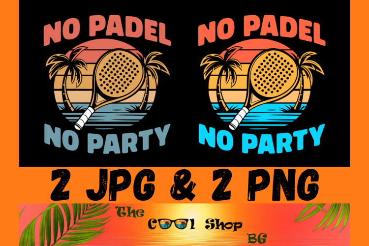 No Padel No Party Png, Padel Png, Paddle Sport T-Shirt