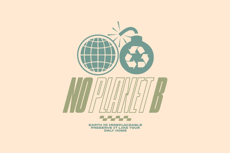 No Planet B Environment T-shirt Design