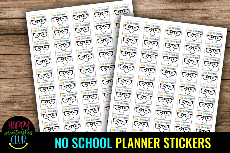 Kawaii No School Planner Stickers I School Planner Stickers