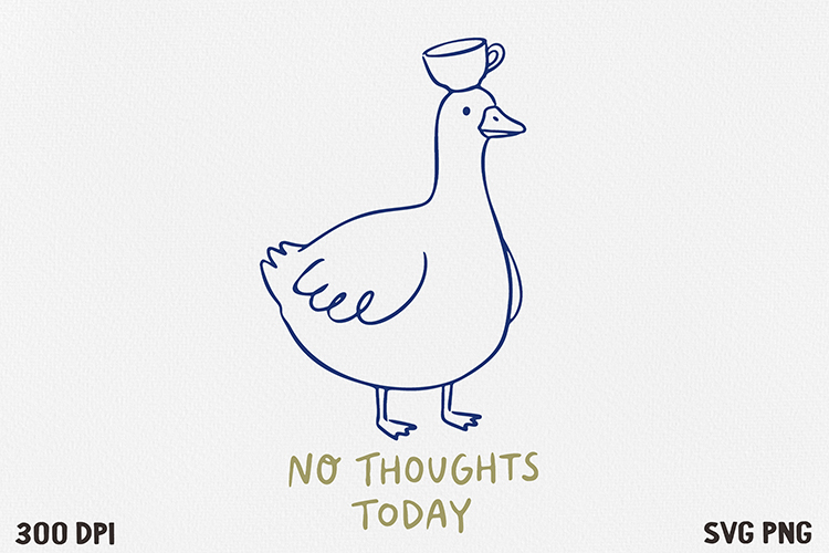 Funny Goose Quote SVG and PNG Design