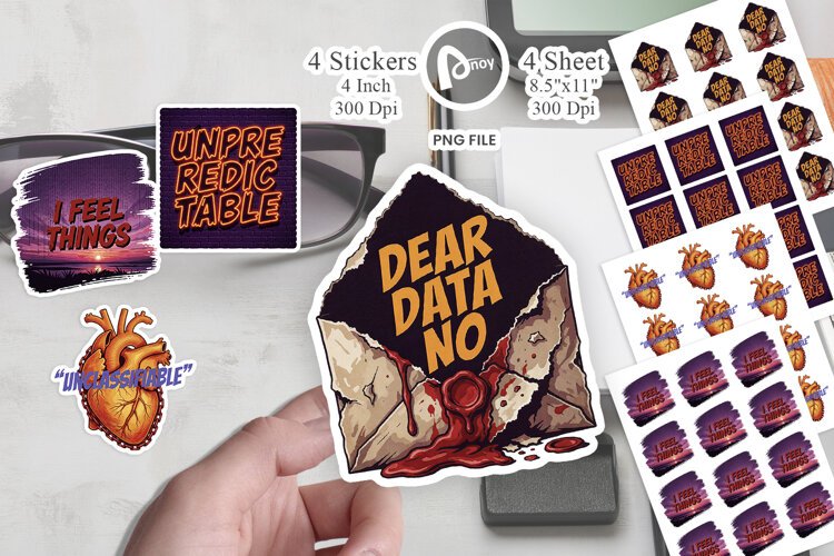 Human Sentiment Art Sticker example image 1