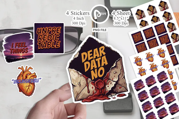 Human Sentiment Art Sticker