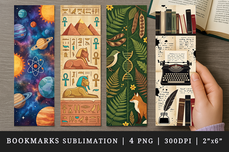 Non fiction bookmarks printable sublimation bookmark design