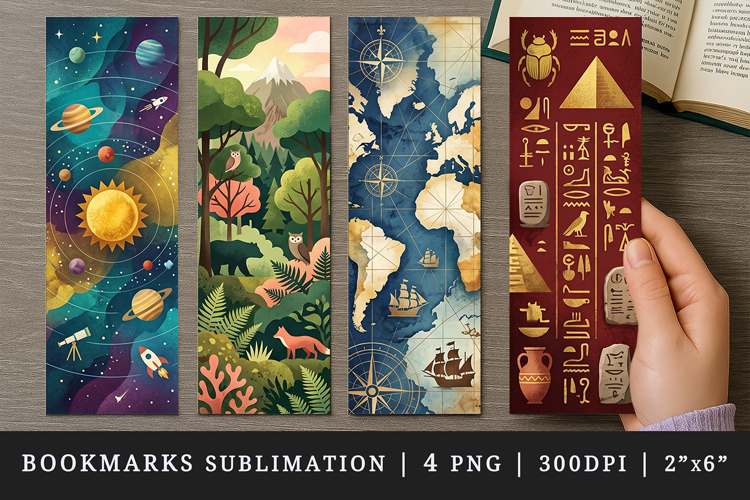 Non fiction bookmarks printable sublimation bookmark design