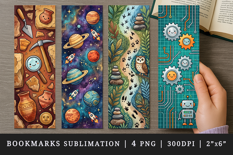 Non fiction bookmarks printable sublimation bookmark design