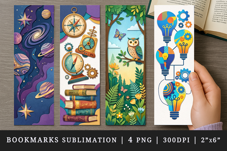 Non fiction bookmarks printable sublimation bookmark design