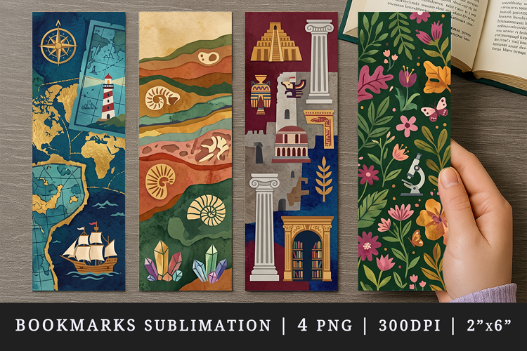 Non fiction bookmarks printable sublimation bookmark design