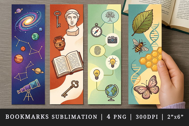Non fiction bookmarks printable sublimation bookmark design