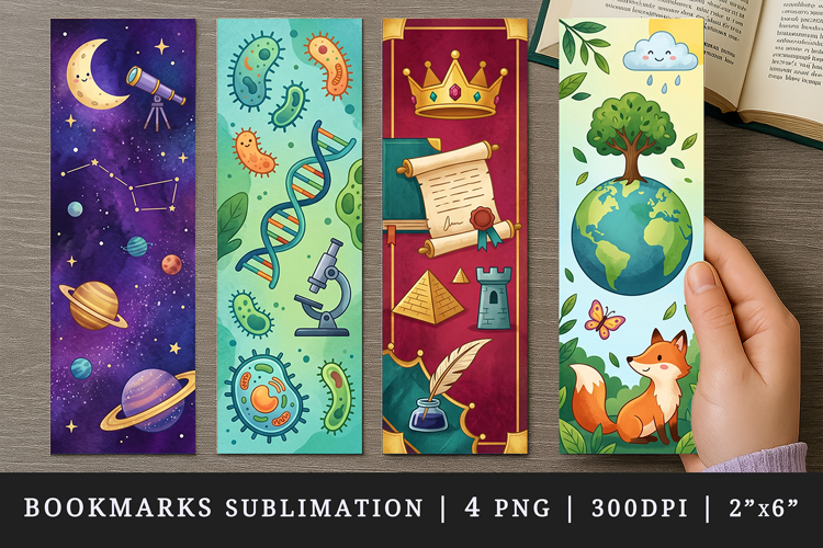 Non fiction bookmarks printable sublimation bookmark design