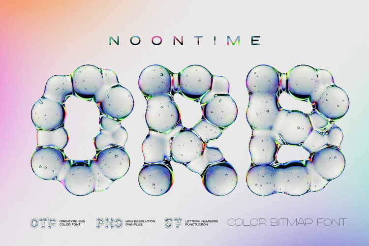 Noontime ORB - Color Bitmap Font