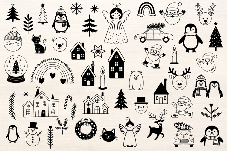 Nordic Christmas SVG Bundle - 50 items