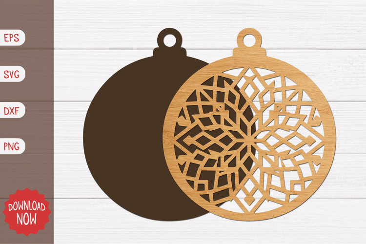 Nordic Diamond Christmas Ornament SVG