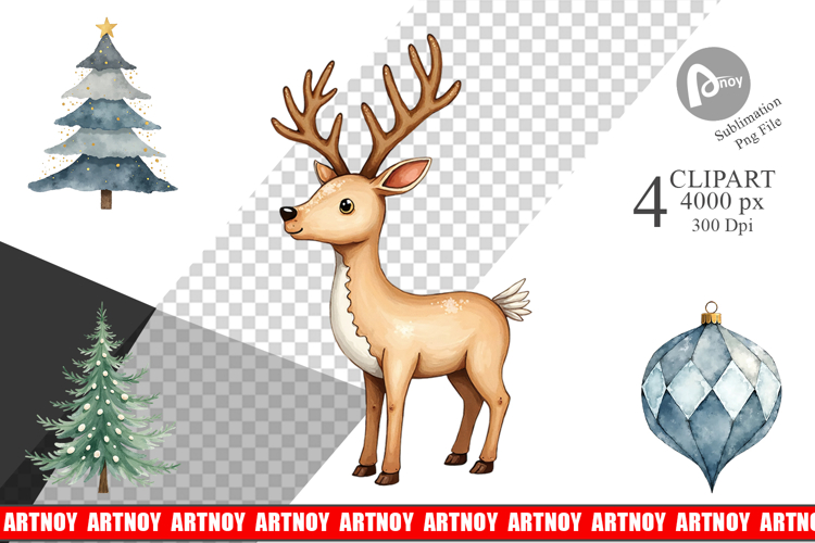 Nordic Winter Christmas Clipart