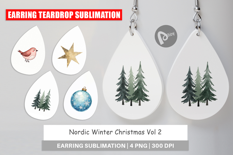 Nordic Winter Christmas Earring