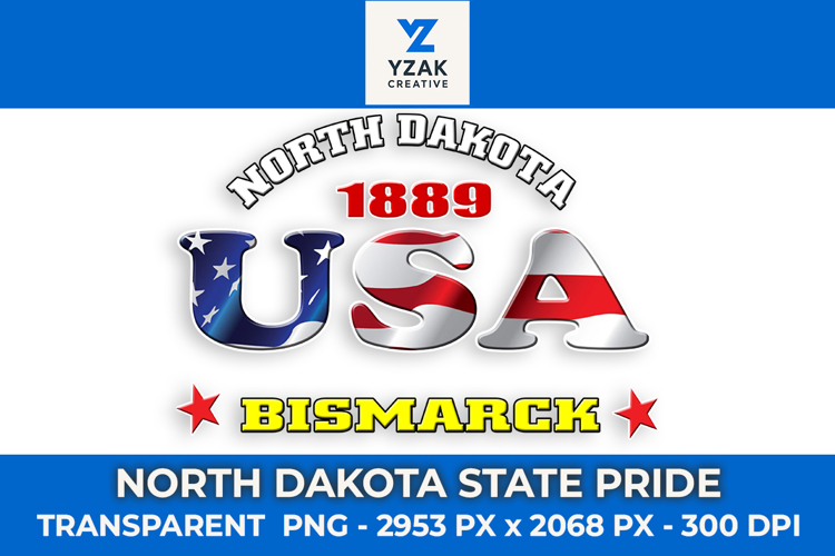 North Dakota State Pride Graphic Design