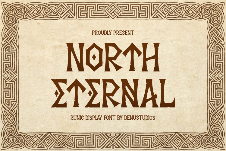North Eternal | Runic Display Font