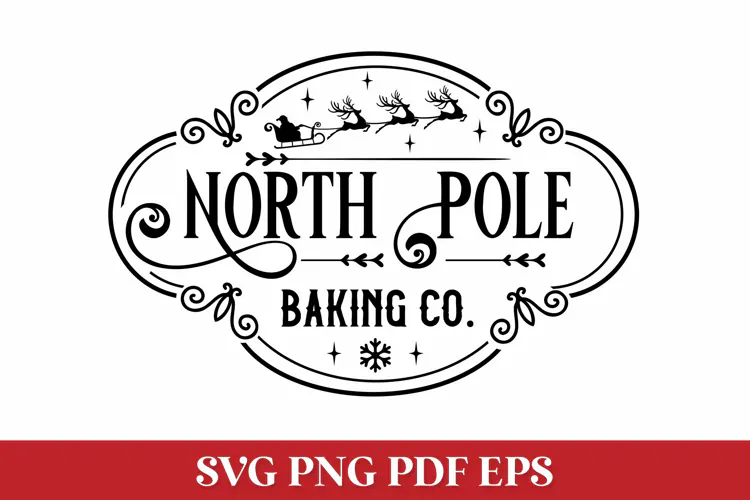 North Pole Baking Co SVG Cut File