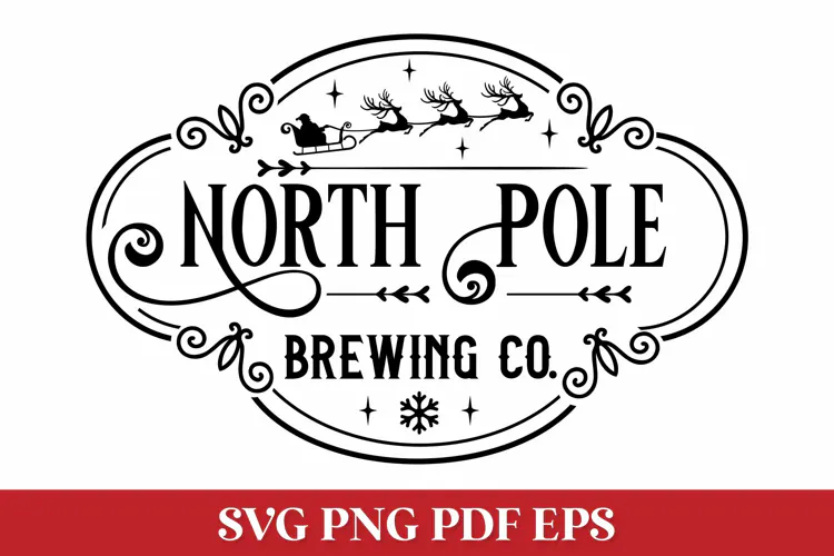 North Pole Brewing Co SVG Cut File