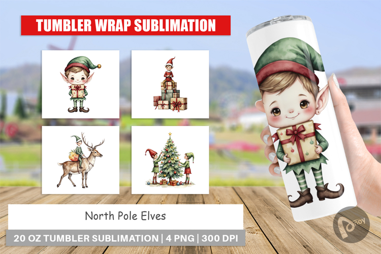 Tumbler North Pole Elves