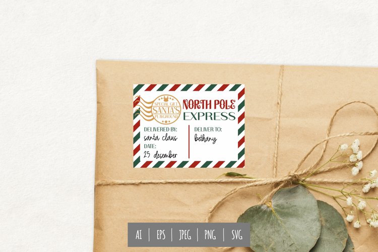 Christmas Tag Clipart Image 8