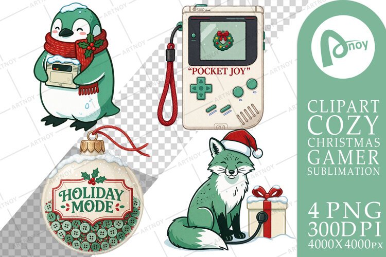 North Pole Handheld Gaming Heroes Sublimation example image 1