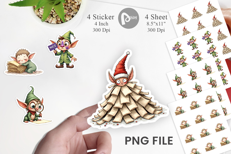 North Pole Mailroom Mayhem Sticker