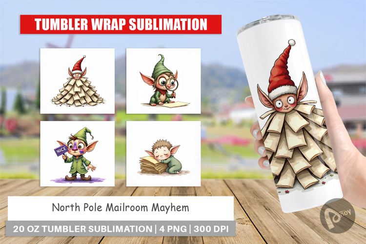North Pole Mailroom Mayhem Tumbler