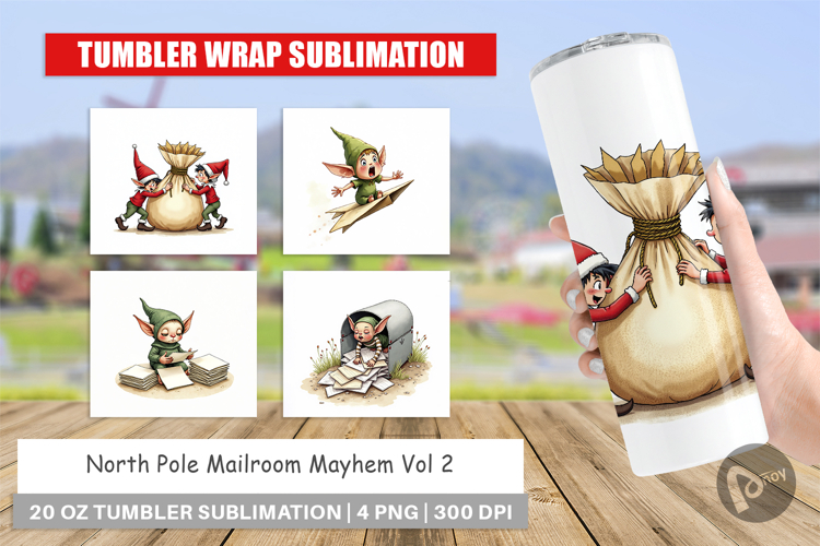 North Pole Mailroom Mayhem Tumbler