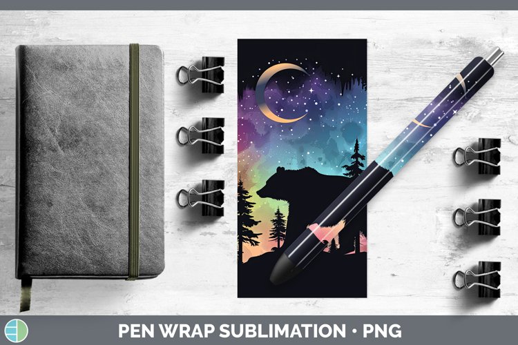 GorgeousNorthern Lights Pen Wrap design.