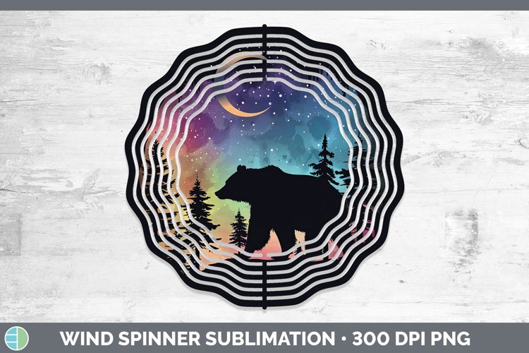 GorgeousNorthern Lights Wind Spinner design.