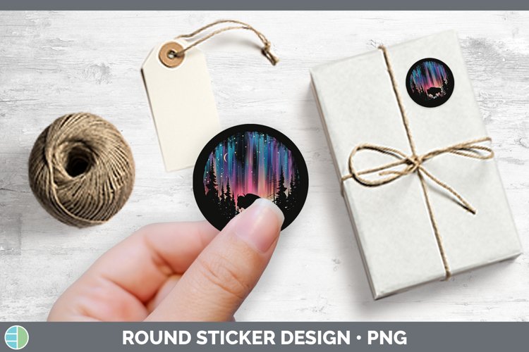 GorgeousNorthern Lights Stickers design.