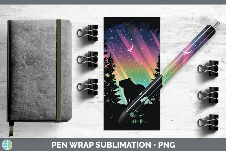 GorgeousNorthern Lights Pen Wrap design.