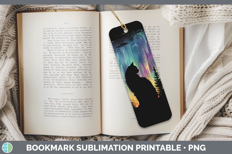 GorgeousNorthern Lights Bookmark design.