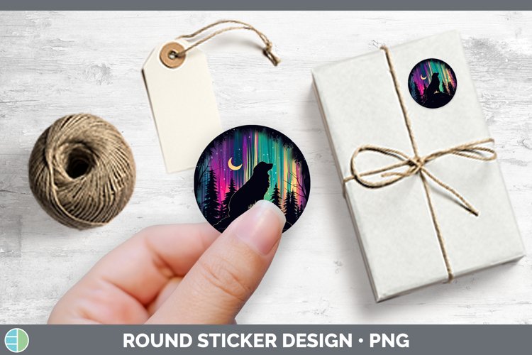 GorgeousNorthern Lights Stickers design.