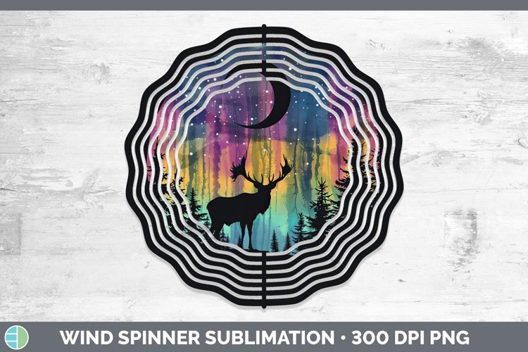 GorgeousNorthern Lights Wind Spinner design.