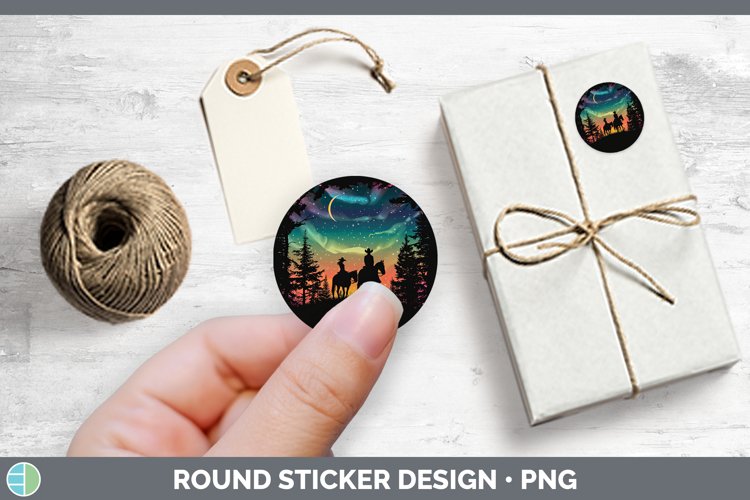 GorgeousNorthern Lights Stickers design.