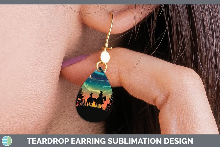 GorgeousNorthern Lights Teardrop Earrings design.