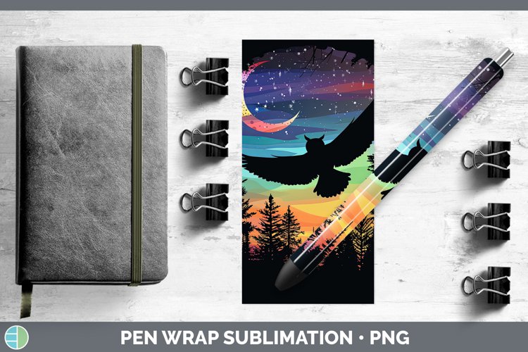 GorgeousNorthern Lights Pen Wrap design.