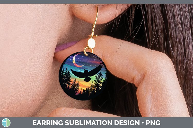 GorgeousNorthern Lights Round Earrings design.