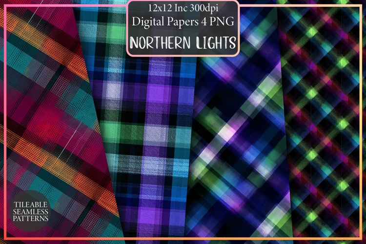 Northern Lights Plaid Patterns