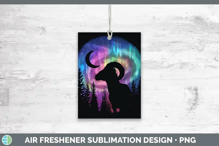 Northern Lights Ram Air Freshener Sublimation Car Freshener