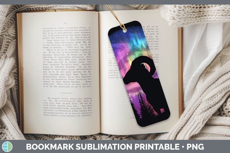 GorgeousNorthern Lights Bookmark design.