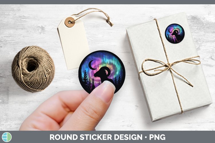 GorgeousNorthern Lights Stickers design.