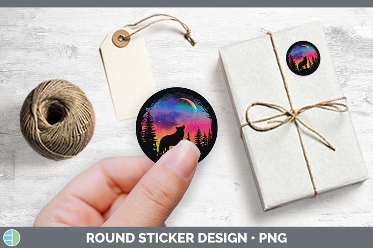 GorgeousNorthern Lights Stickers design.