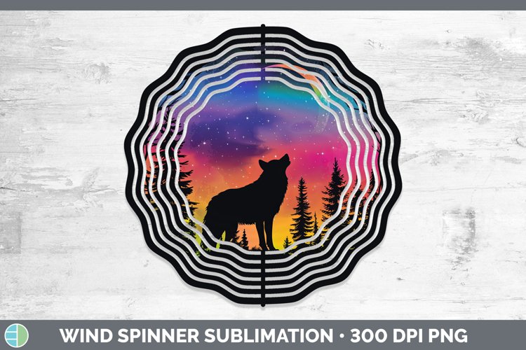 GorgeousNorthern Lights Wind Spinner design.
