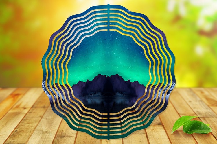 Northern Lights - 10 Wind Spinner - PhotoShop Design