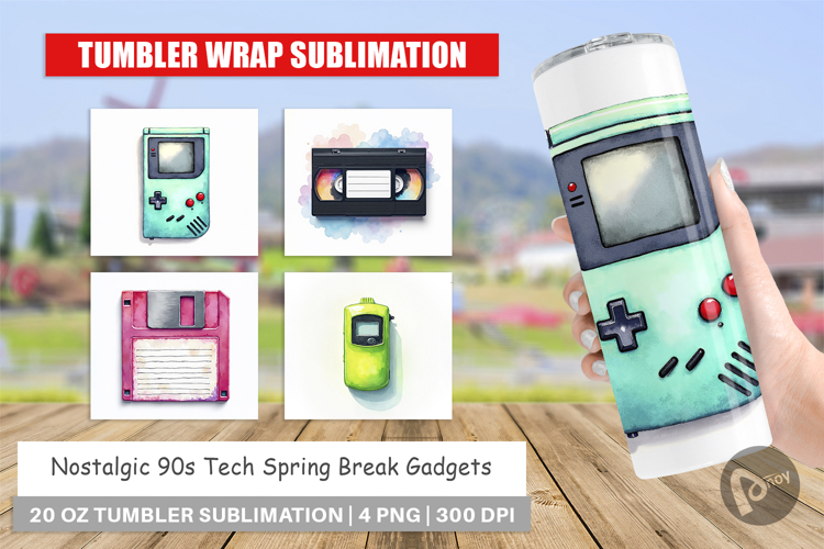 90s Tech & Gadgets Tumbler